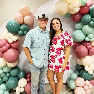 Floral Dress with Pink and Red Flowers